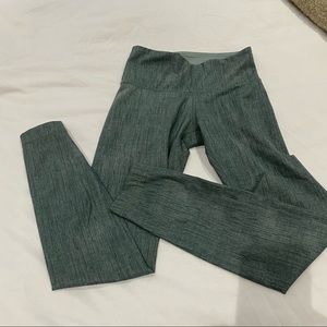 Green patterned Lululemon leggings